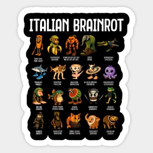 Italian Brain Rot Italian Brainrot Sticker